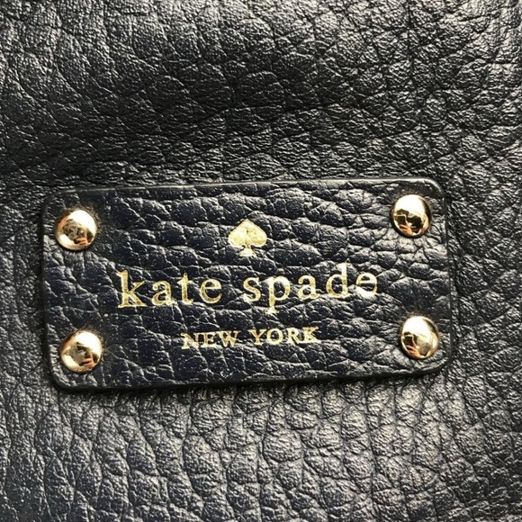 SOLD Kate Spade New York Black Pebbled Leather Shoulder Bag - Open to Offers - Picture 6 of 8